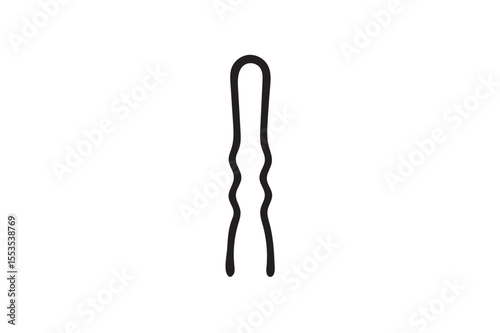 Hairpin silhouette.