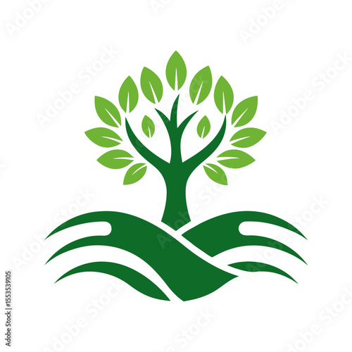 olive tree logo designs creeks or rivers symbol vector art