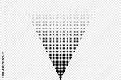 Vector grunge arrow halftone abstract.Dots texture background.