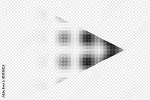 Vector grunge arrow halftone abstract.Dots texture background.