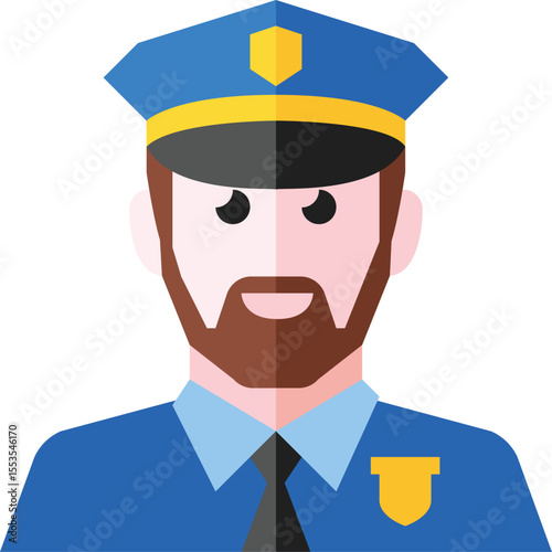 police officer vector illustration