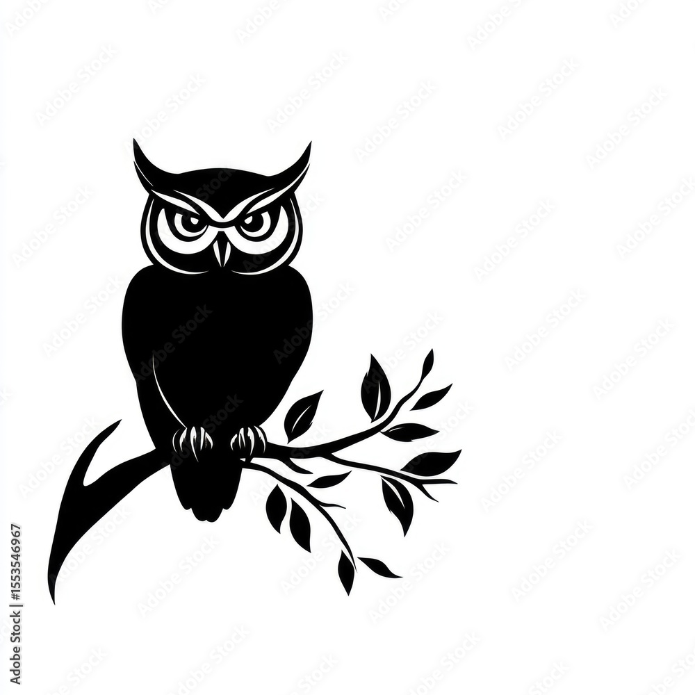 Fototapeta premium Owl Silhouette