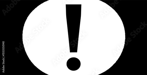 exclamation icon vector