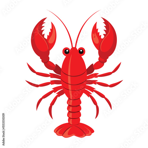 Lobster vector illustration isolated on white background