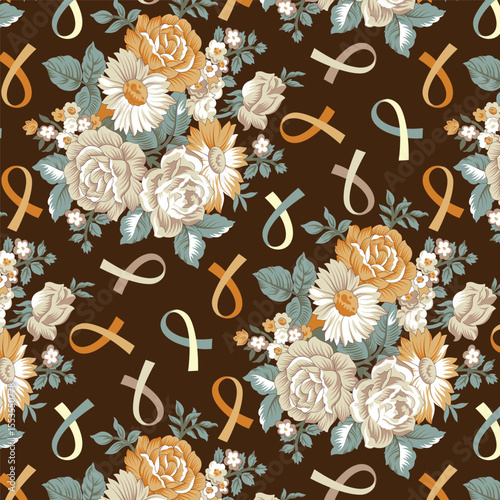 monochrome abstract a solid modern textile design, arrangement with vector, all-over seamless paisleys pattern with and tone color illustration digital image printing factory