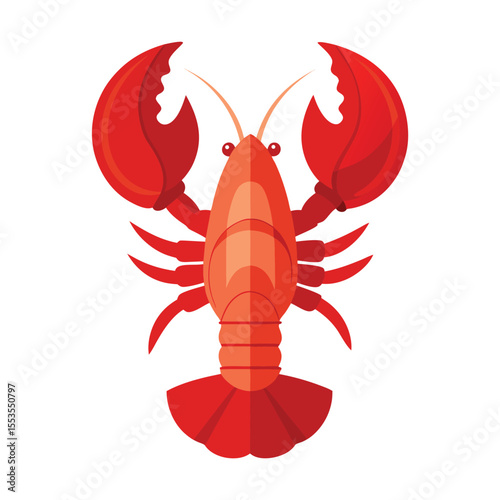 Lobster vector illustration isolated on white background