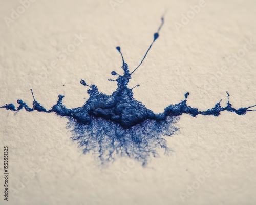 Abstract blue texture on paper surface.