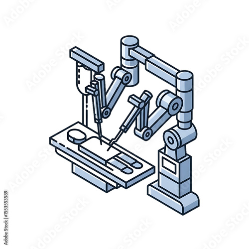 Robotic surgery equipment icon for modern surgical procedures.