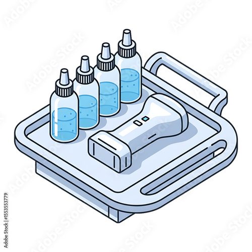Medical tray icon for surgical tools or medicine organization.