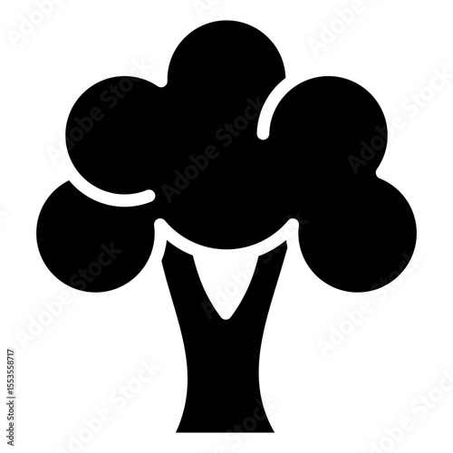 Single icon of plants that can be consumed by humans and are good for the body's metabolism
