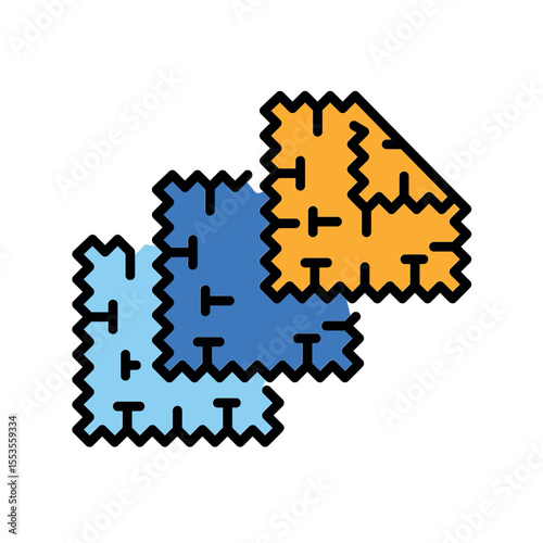 textile color line icon for digital and print projects. Building materials.