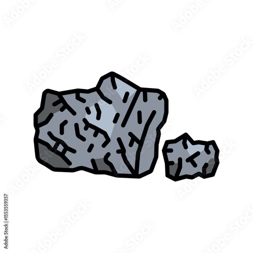 aluminum color line icon for digital and print projects. Building materials.