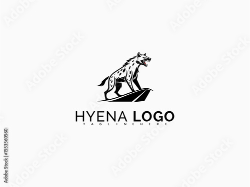 Bold Hyena Face in Side View Vector Design for Strong Logos. Great for Adventure Brands, Merchandise Label Art, Rugged Company Patches, and Wildlife-Themed Graphic Identity.

