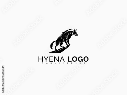Fierce Hyena Face Logo Design in Side Profile Vector Style. Great for Rugged Business Logos, Wildlife Brand Labels, T-Shirt Prints, and Sticker Packs for Outdoor Adventure Fans.

