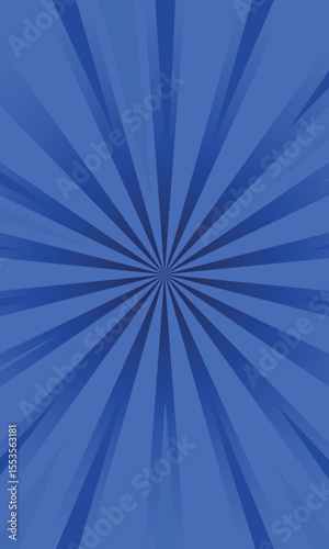 Sun Rays or Explosion Boom for Comic Books Radial Background Vector vertical.