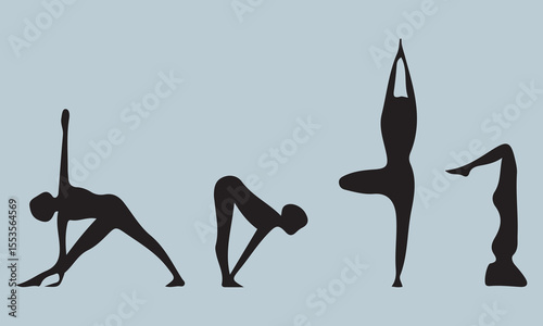 silhouette of a woman doing yoga lifestyle, relaxation, yoga, people, exercising, sport, india, mindfulness, healthy lifestyle, woman, adult, balance, exercise, horizontal, meditating, one person, pho