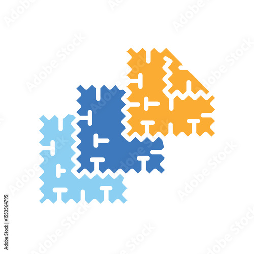 textile color flat icon for digital and print projects. Building materials.
