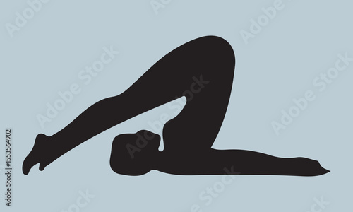 vector illustration of a woman legs lifestyle, relaxation, yoga, people, exercising, sport, india, mindfulness, healthy lifestyle, woman, adult, balance, exercise, horizontal, meditating, one person, 