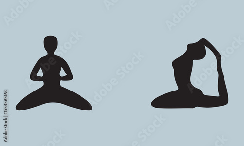 silhouette of yoga pose lifestyle, relaxation, yoga, people, exercising, sport, india, mindfulness, healthy lifestyle, woman, adult, balance, exercise, horizontal, meditating, one person, photography,