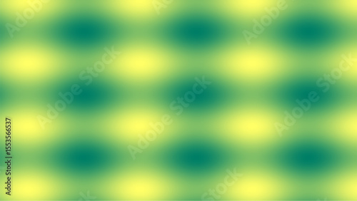 An Abstract Composition of Soft, Blurred Yellow and Teal Shapes Repeated in a Grid Pattern.