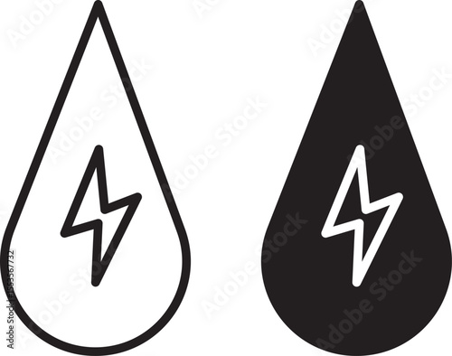 renewable water icon sign vector. Water drop and arrows graphic icon 