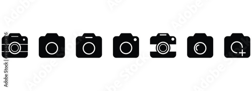 Camera icon vector. photo camera icon black vector eps10.