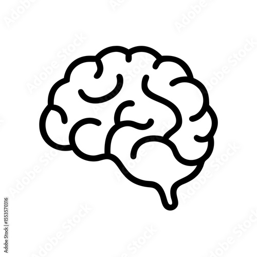 human brain vector illustration