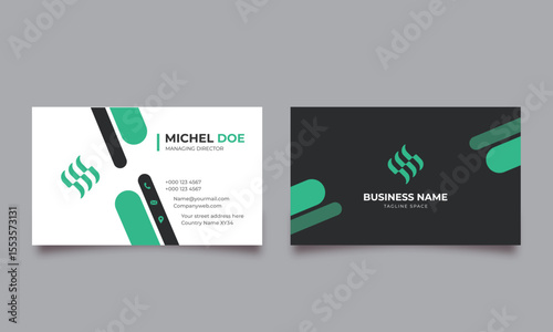 Business card design template, Clean professional business card template, visiting card, business card template.