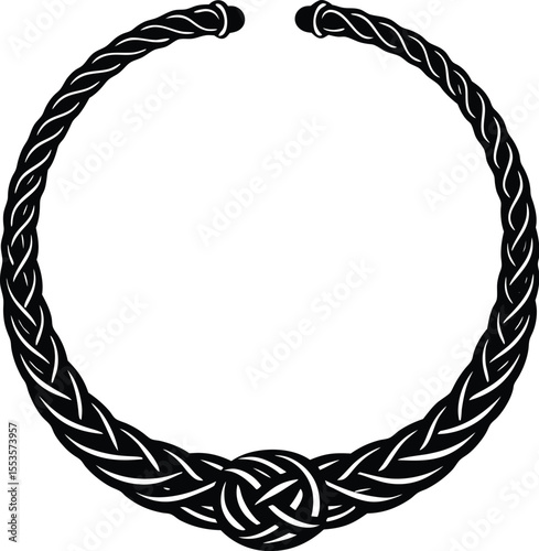 round frame made of rope