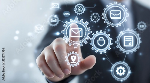 Email marketing automation software and digital communication strategy for business growth plan