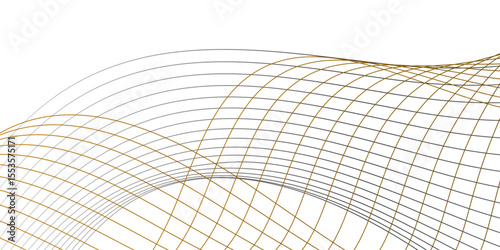 Macro photo of abstract bright wavy lines on black background. abstract background with lines. red geometric shape. Thin line wavy abstract vector background.Abstract gray curved line for banner desig