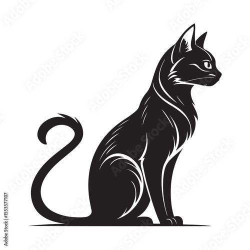 cat silhouette vector