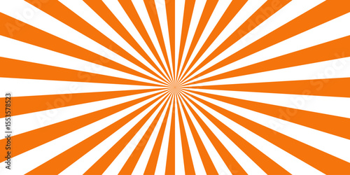 Abstract symmetrical radial burst background featuring alternating dark yellow and forest white rays. circle motifs. Sunset light retro design. Vintage sunrays swirl sun beam pattern. Swirl texture.