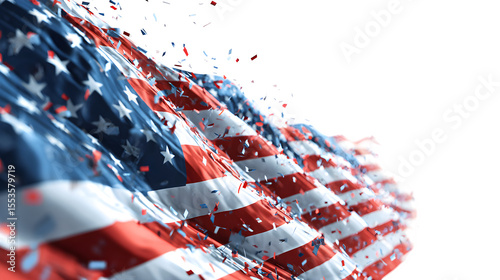 Vertical American Flag Pattern – Classic Stars and Stripes Design in Upright Orientation