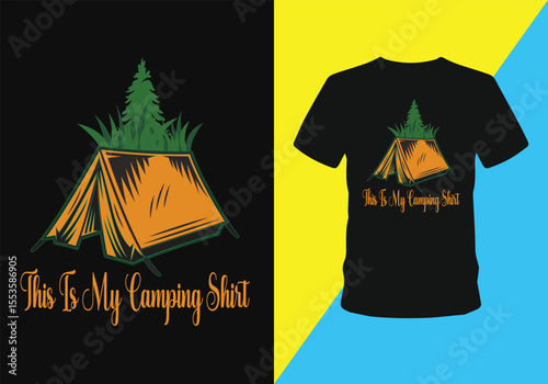 camping t shirt design, camping Vector. graphic vector print for t shirt and background print design:.