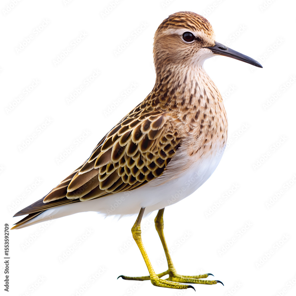 Obraz premium sandpiper animal isolated on white background 