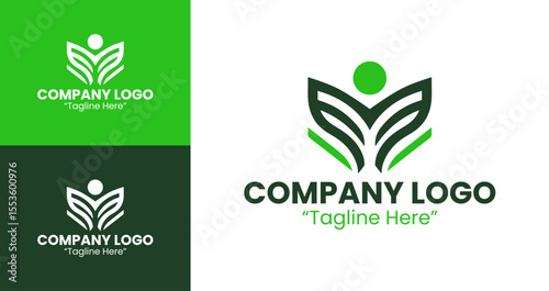 Stylish and Modern Green Logo Design for Professional Branding
