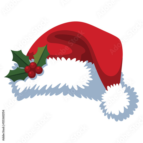 santa's hat clipart, santa cap 