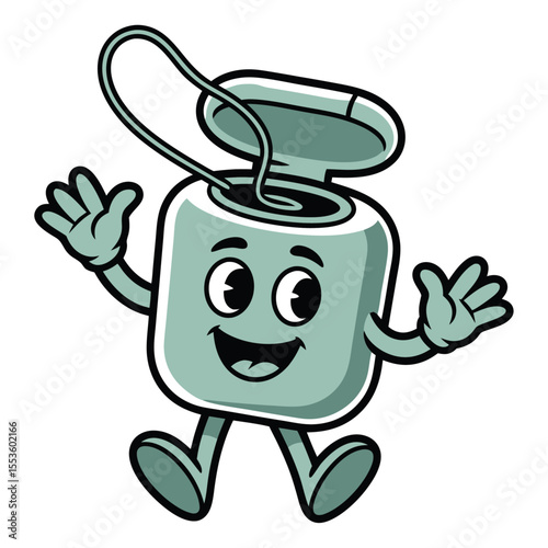 floss clip art, floss cartoon vector image