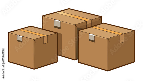 wooden box isolated on white background