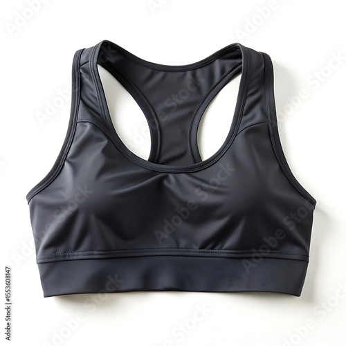 Wallpaper Mural Black sports bra isolated on white background Torontodigital.ca