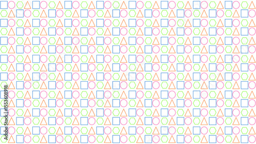 Geometric neon pattern