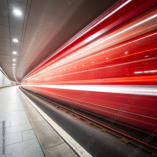 fast moving train