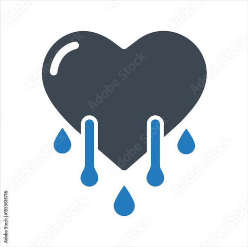 Bleeding heart icon