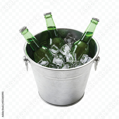 champagne bottle and bucket