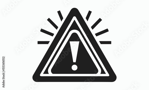 alert icon, warning symbol vector, notification sign graphic, mobile interface illustration, web alert icon