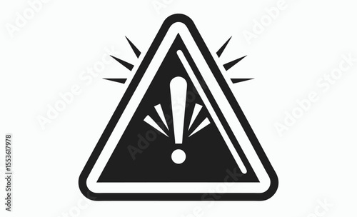 alert icon, warning symbol vector, notification sign graphic, mobile interface illustration, web alert icon
