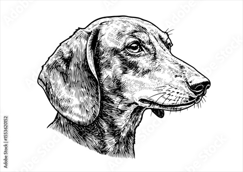 illustration, animal, vector, dachshund, dog, vintage, puppy, sketch, pet, art, breed, canine, etching, engraved, cute, ink, doggy, drawn, engraving, drawing, isolated, hand, funny, dogs, portrait, ar