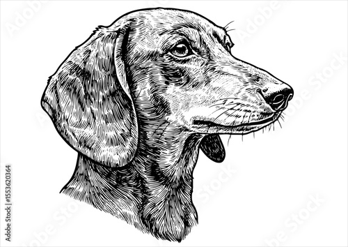 illustration, animal, vector, dachshund, dog, vintage, puppy, sketch, pet, art, breed, canine, etching, engraved, cute, ink, doggy, drawn, engraving, drawing, isolated, hand, funny, dogs, portrait, ar