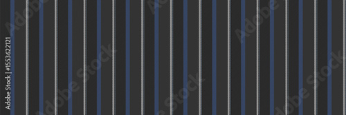 Fashionable stripe lines seamless, textile textile background vector. Skill fabric pattern vertical texture in grey and black colors.